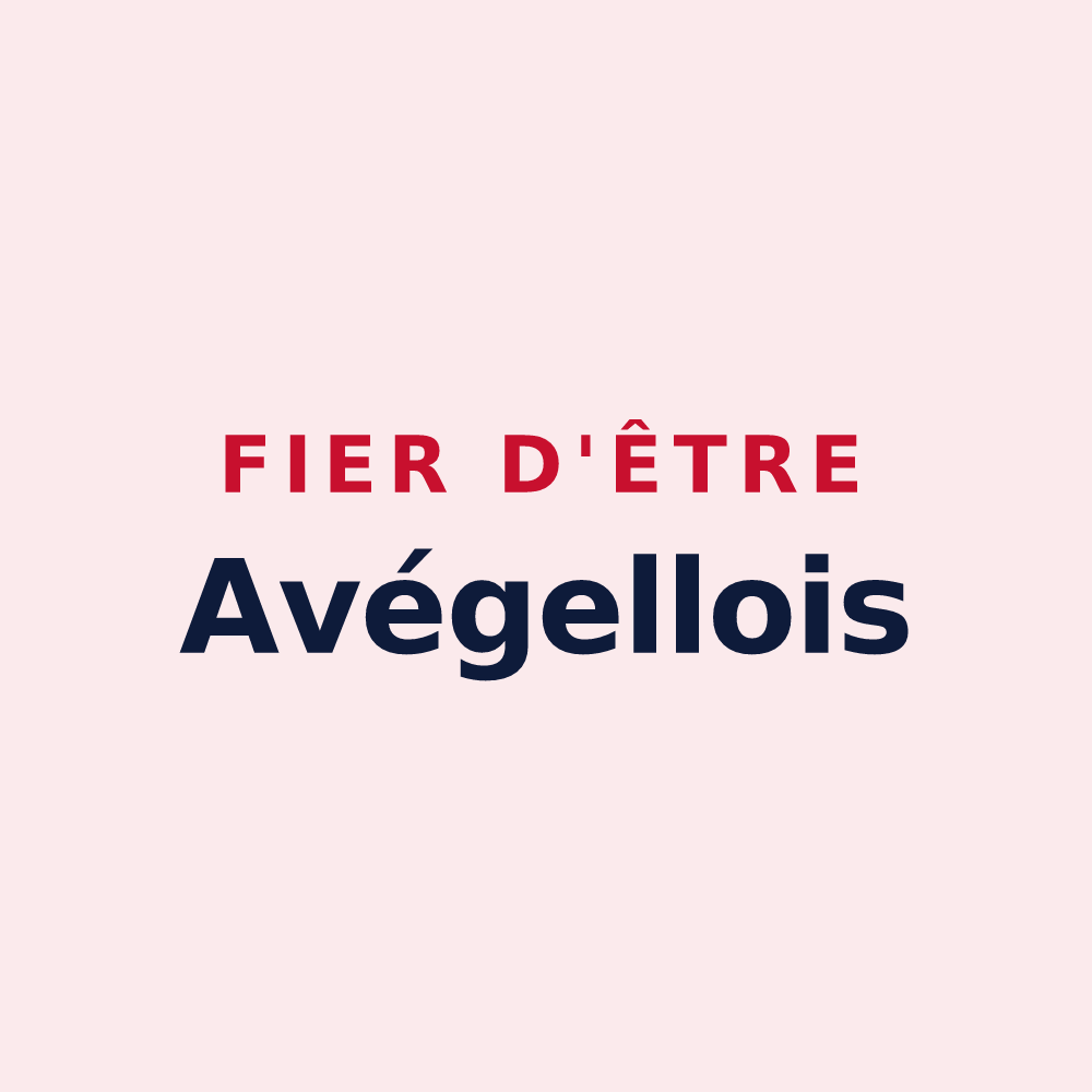 Magnet « Fier d'être Avégellois » — design pour Avéron-Bergelle