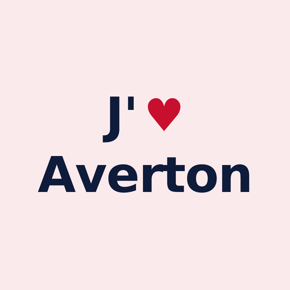 Magnet personnalisé Averton — design J'aime Averton