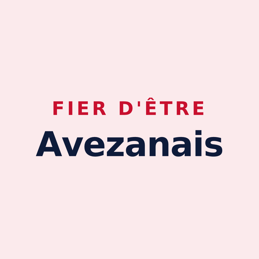 Magnet « Fier d'être Avezanais » — design pour Avezan
