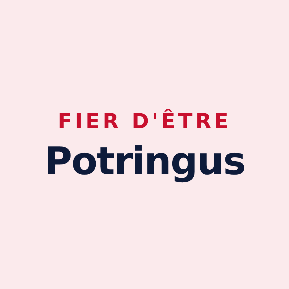 Magnet « Fier d'être Potringus » — design pour Avignon-lès-Saint-Claude