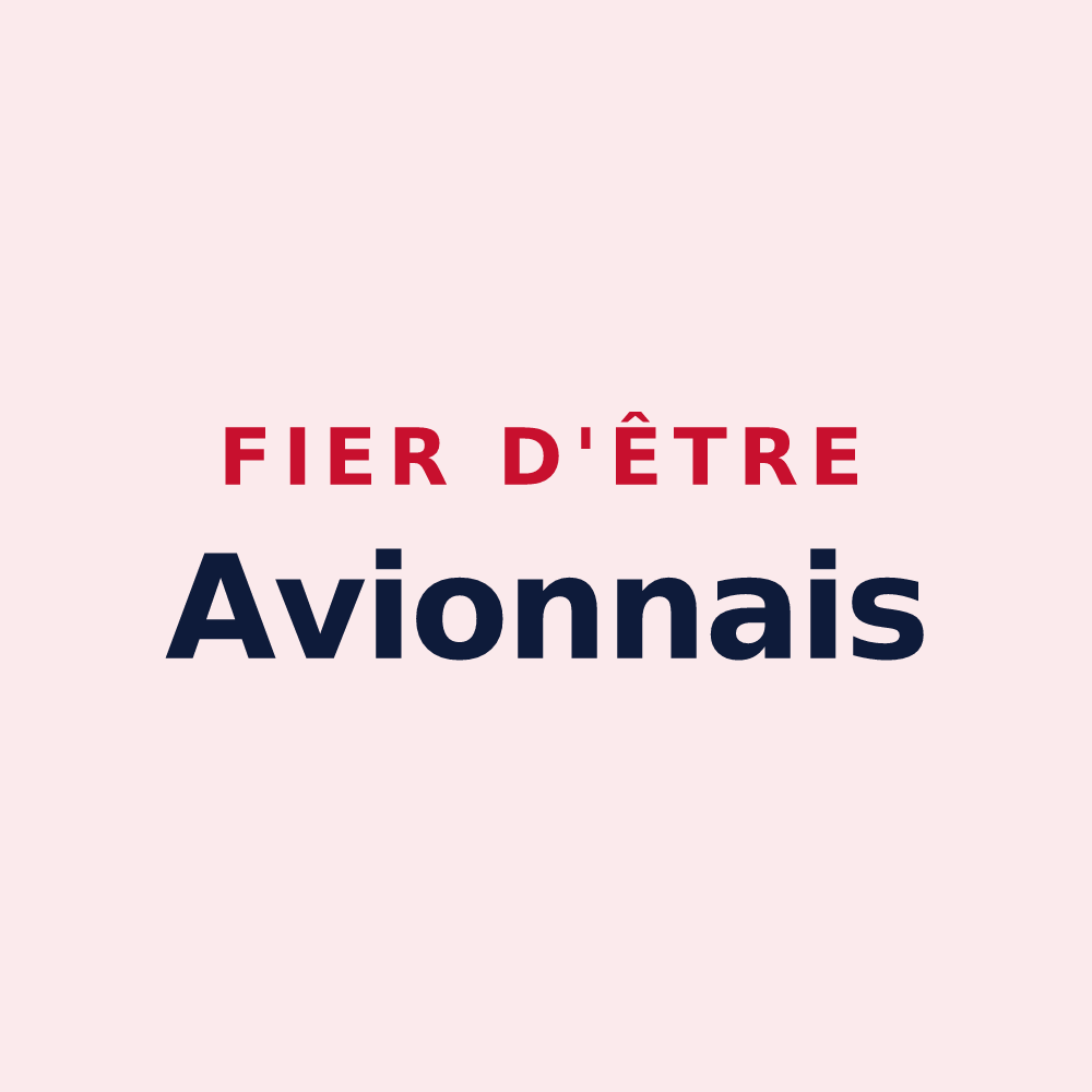 Magnet « Fier d'être Avionnais » — design pour Avion