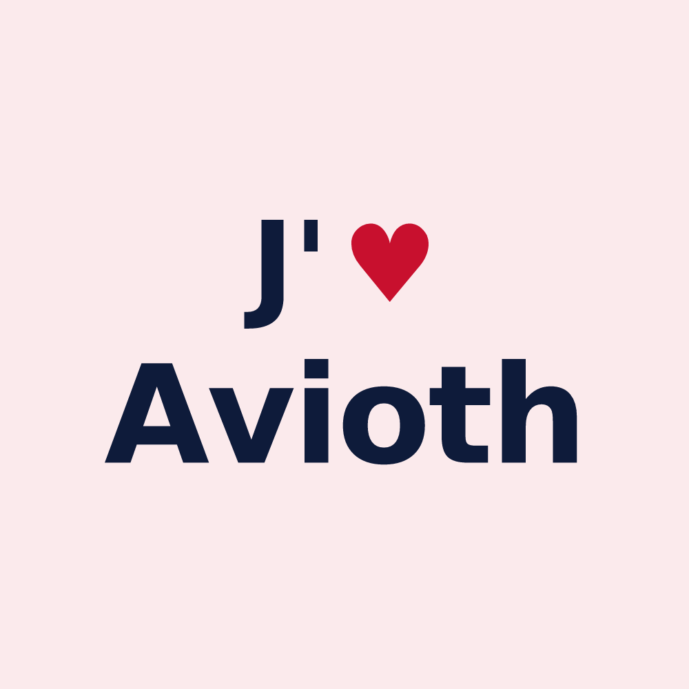 Magnet personnalisé Avioth — design J'aime Avioth