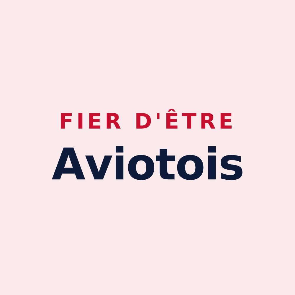 Magnet « Fier d'être Aviotois » — design pour Avioth