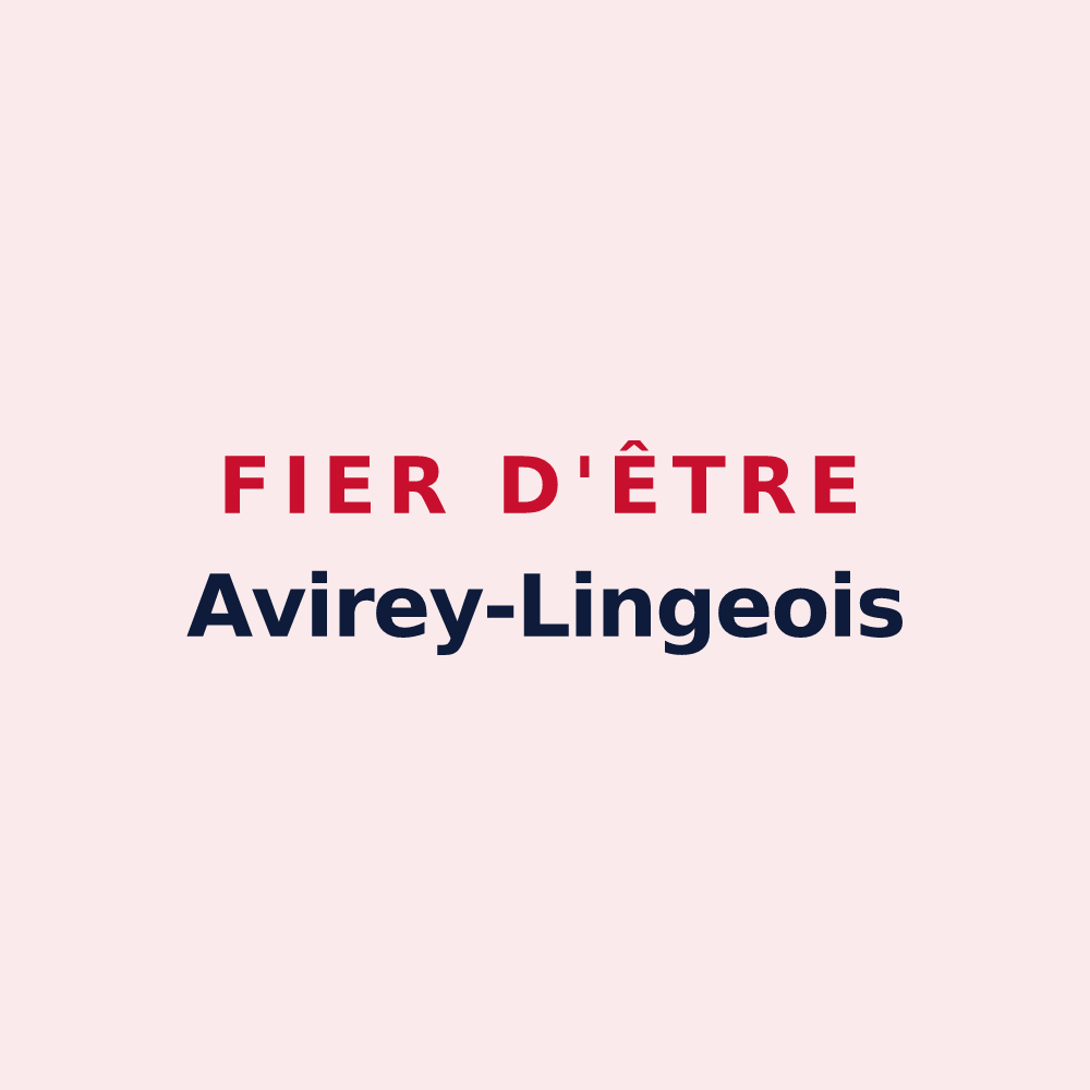 Magnet « Fier d'être Avirey-Lingeois » — design pour Avirey-Lingey