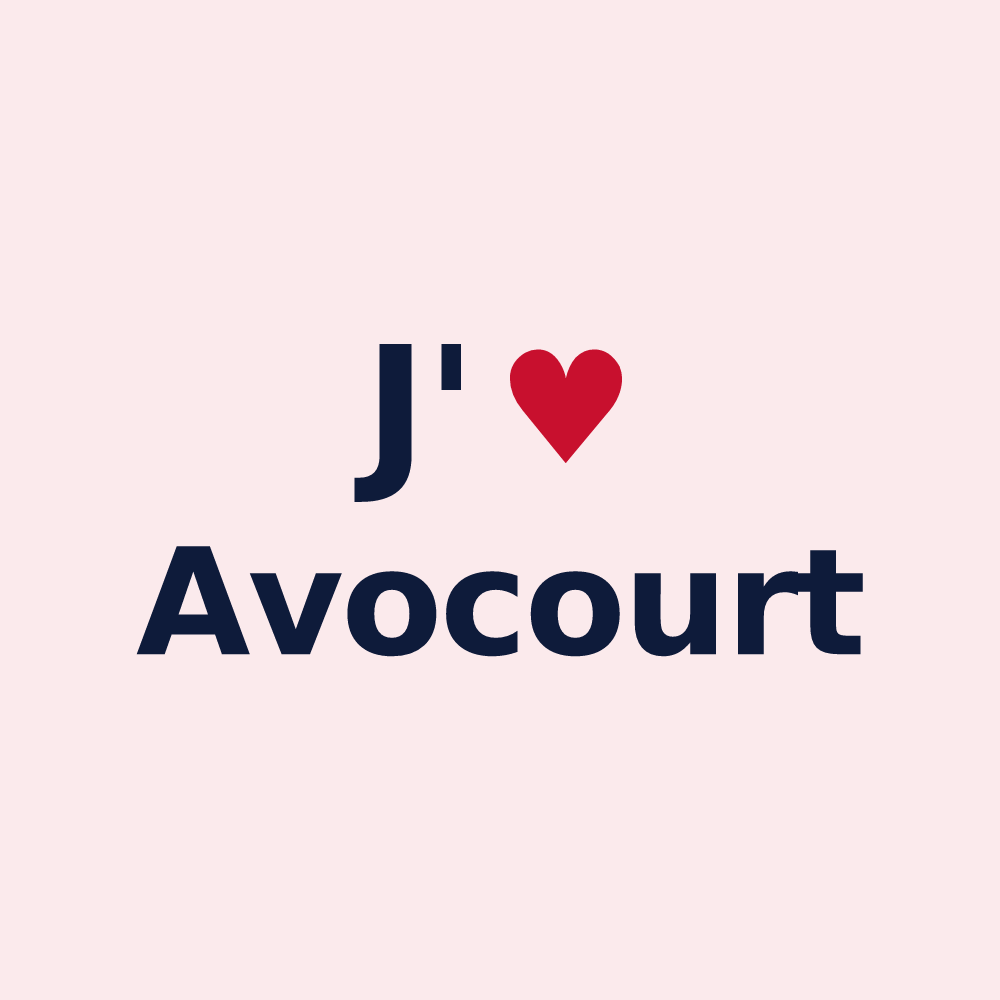 Magnet personnalisé Avocourt — design J'aime Avocourt