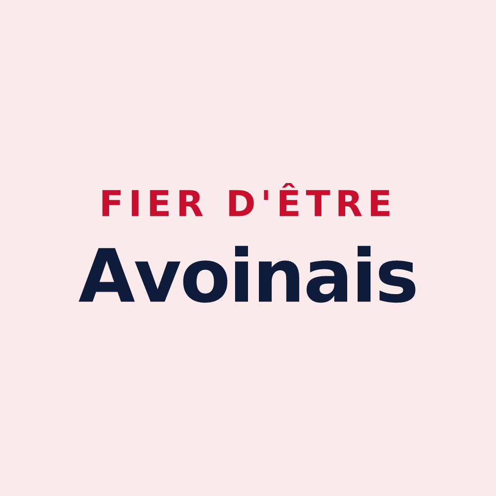 Magnet « Fier d'être Avoinais » — design pour Avoine