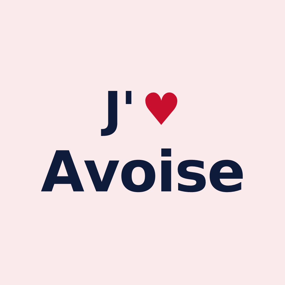 Magnet personnalisé Avoise — design J'aime Avoise