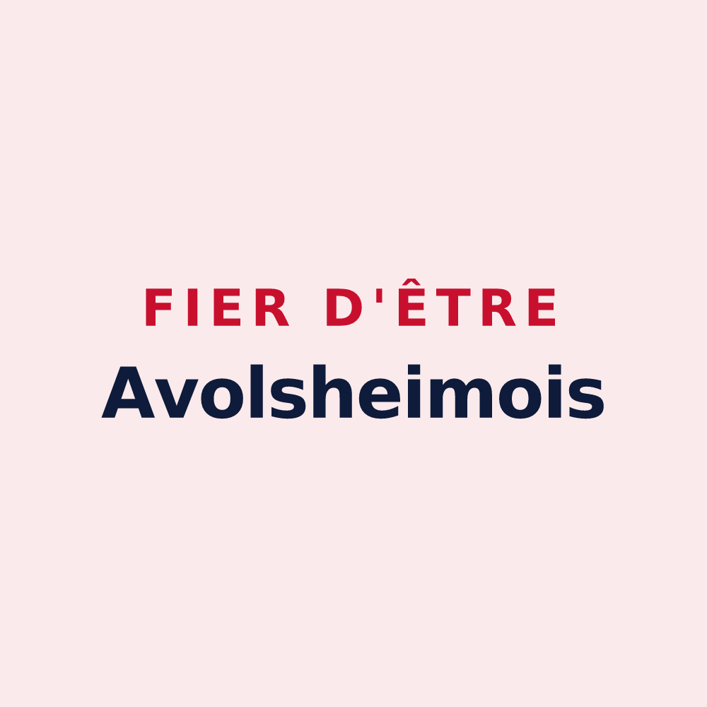 Magnet « Fier d'être Avolsheimois » — design pour Avolsheim