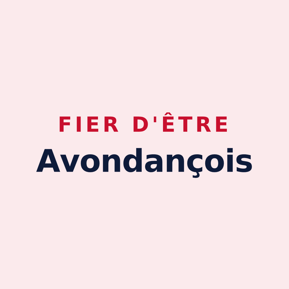 Magnet « Fier d'être Avondançois » — design pour Avondance
