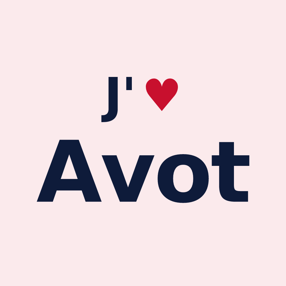 Magnet personnalisé Avot — design J'aime Avot