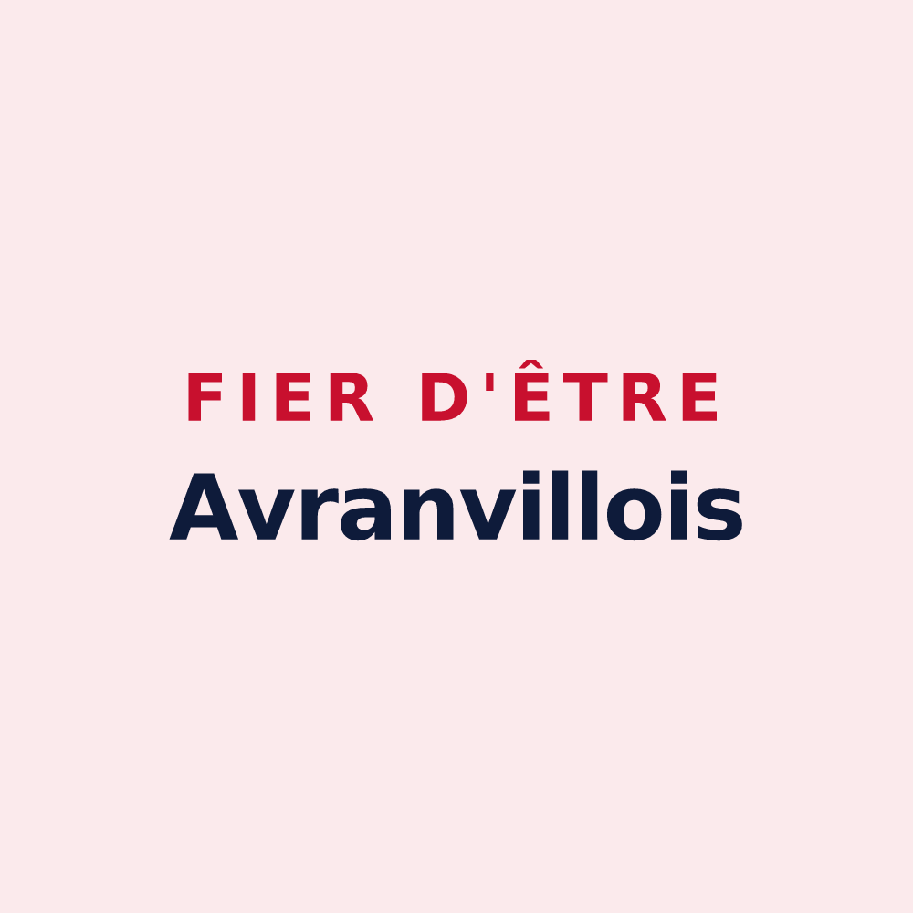 Magnet « Fier d'être Avranvillois » — design pour Avranville