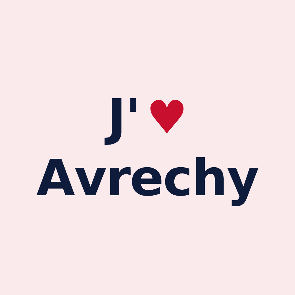 Magnet personnalisé Avrechy — design J'aime Avrechy