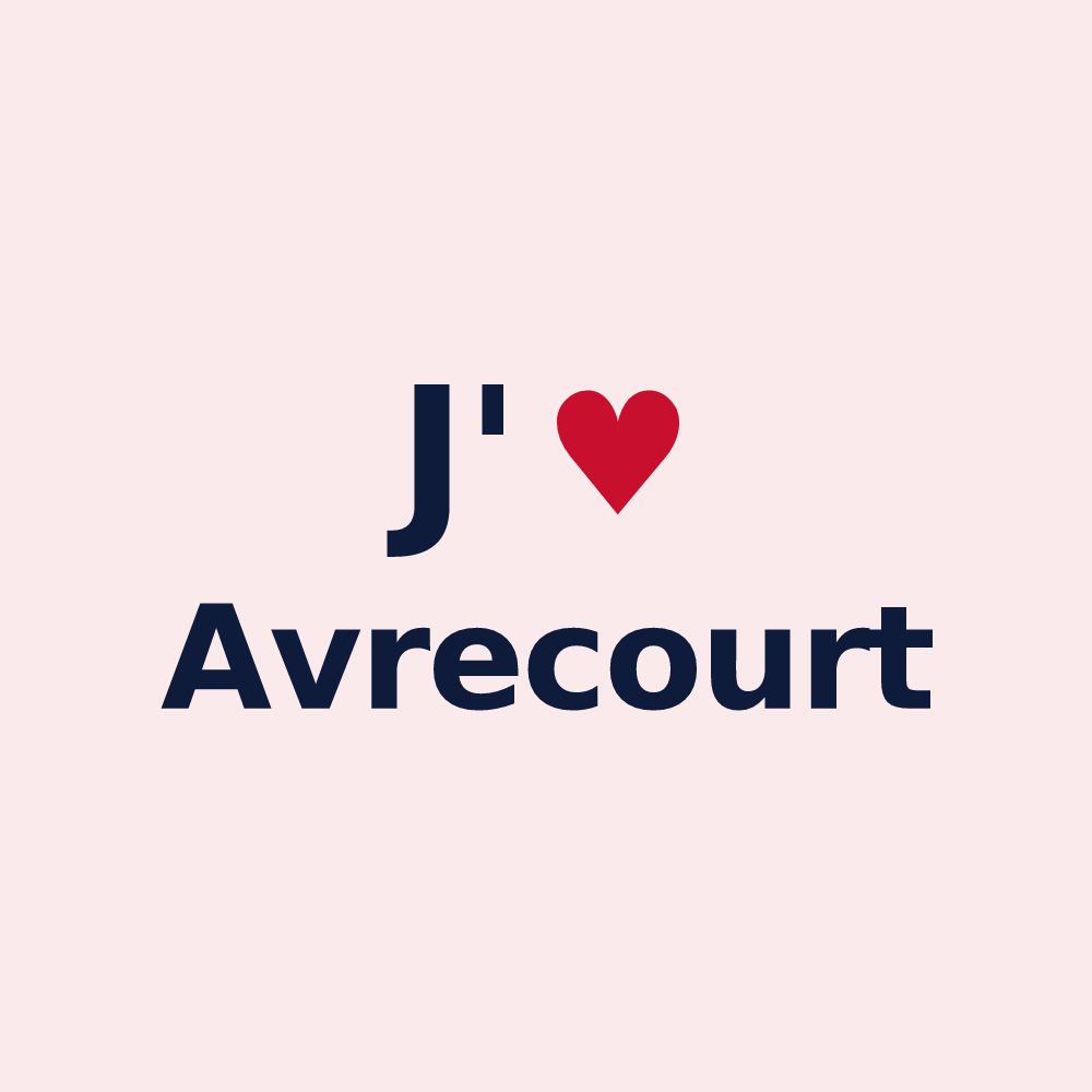 Magnet personnalisé Avrecourt — design J'aime Avrecourt