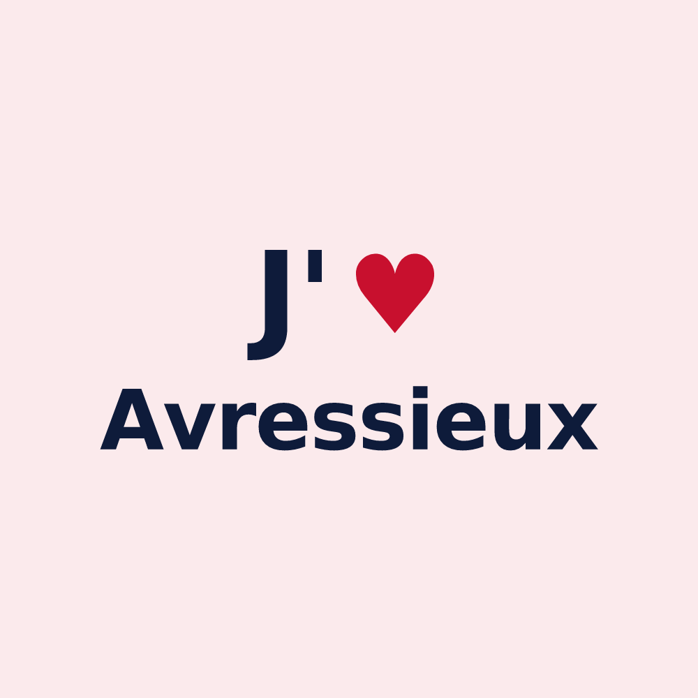 Magnet personnalisé Avressieux — design J'aime Avressieux