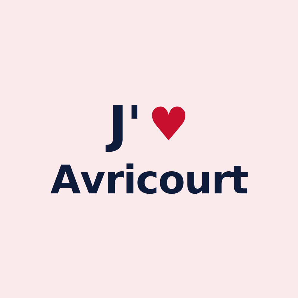 Magnet personnalisé Avricourt — design J'aime Avricourt
