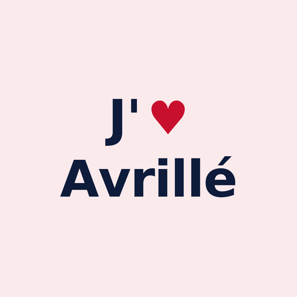 Magnet personnalisé Avrillé — design J'aime Avrillé