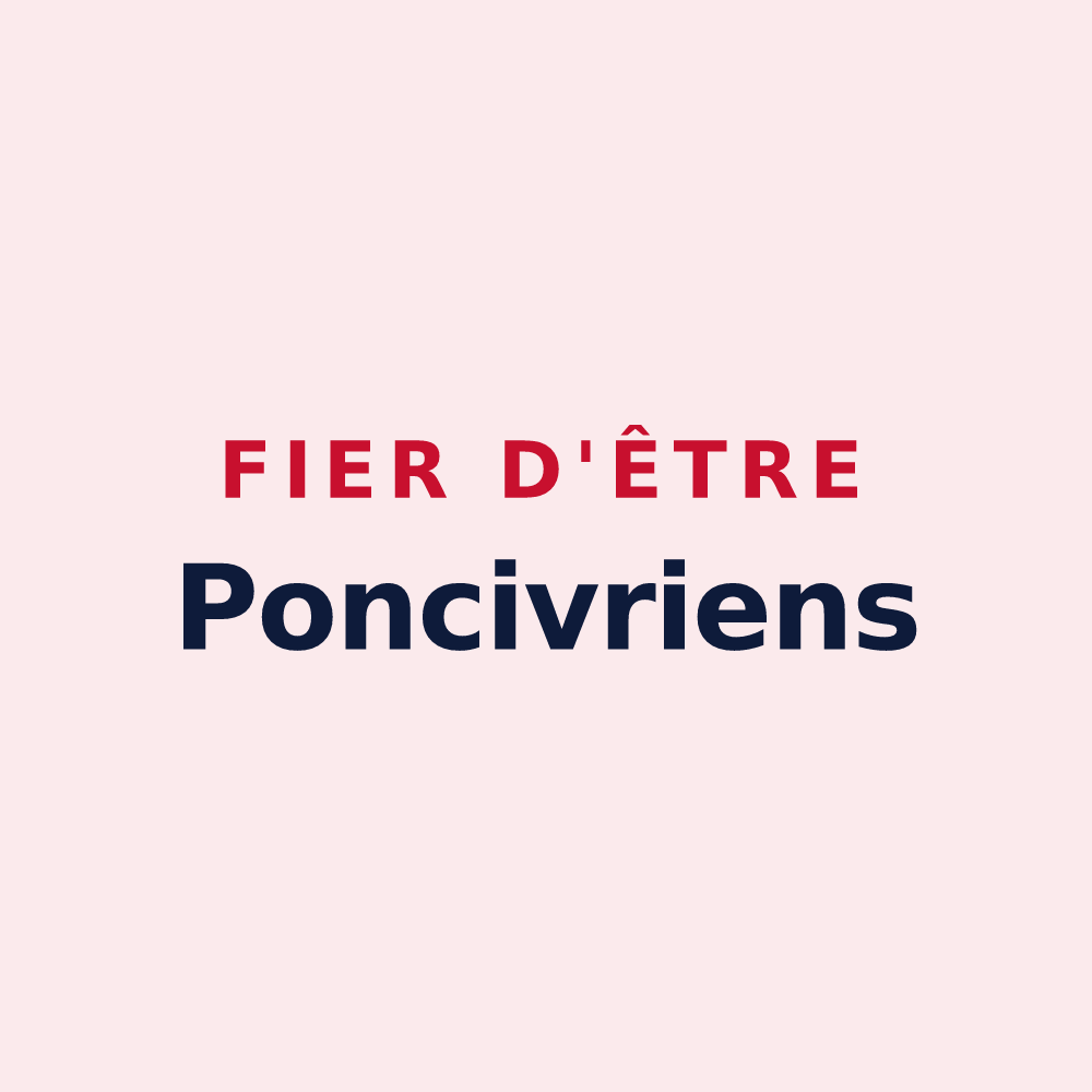 Magnet « Fier d'être Poncivriens » — design pour Avrillé-les-Ponceaux