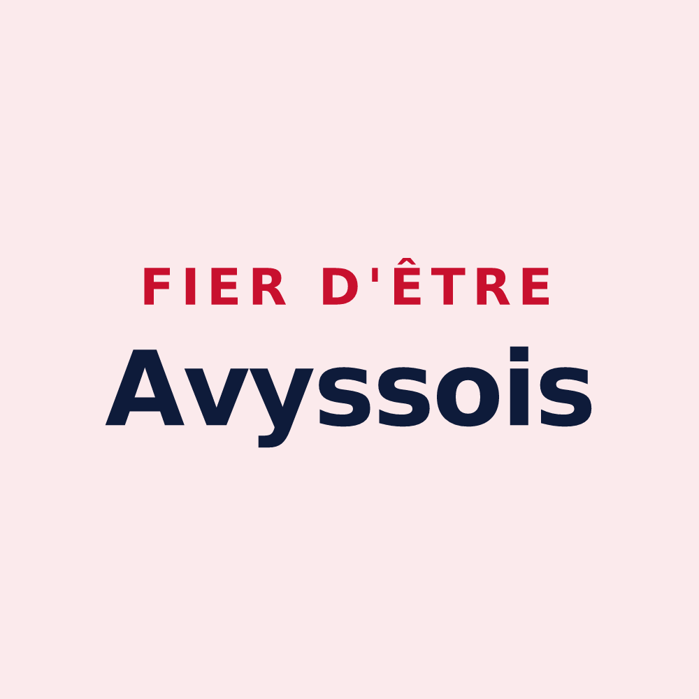 Magnet « Fier d'être Avyssois » — design pour Avy