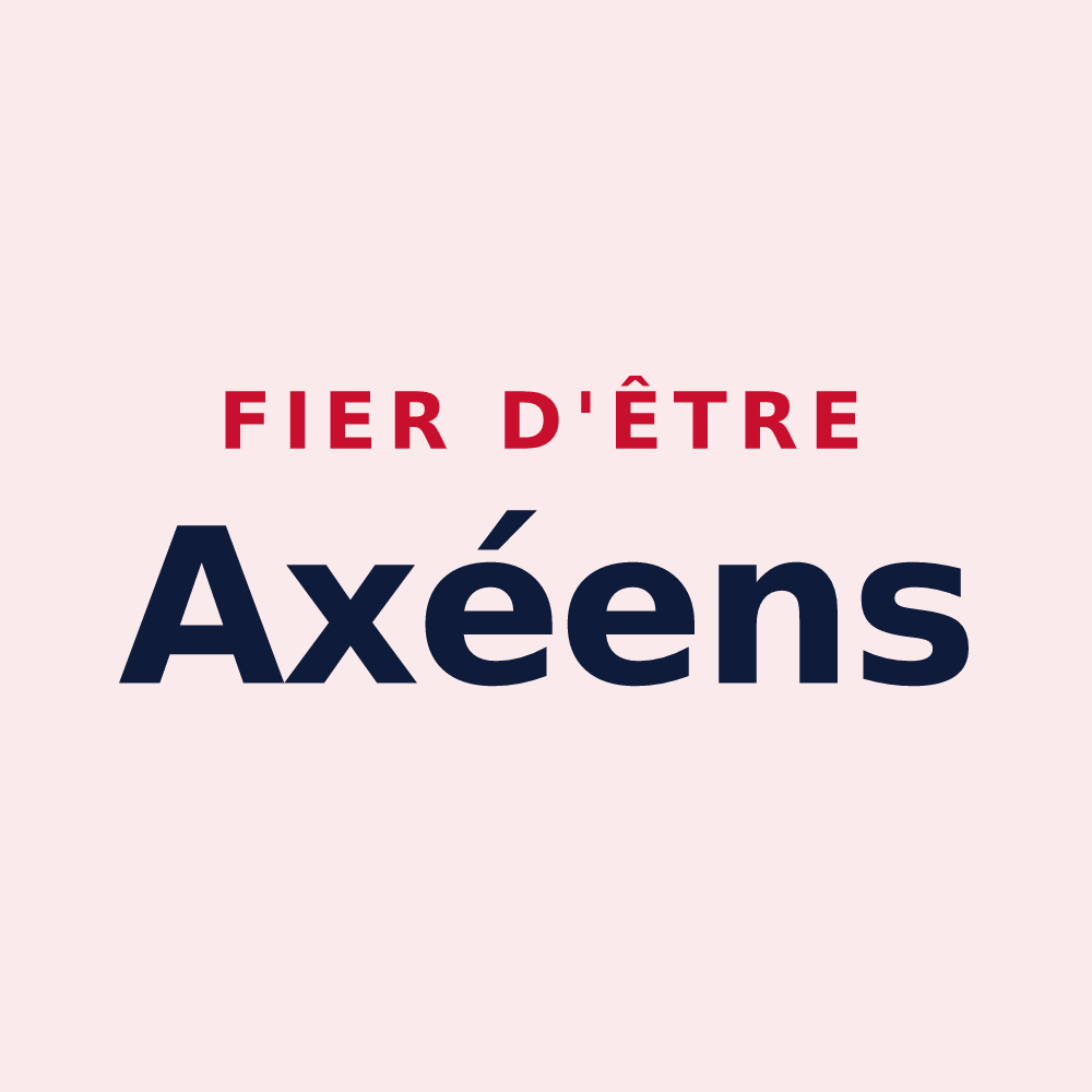 Magnet « Fier d'être Axéens » — design pour Ax-les-Thermes