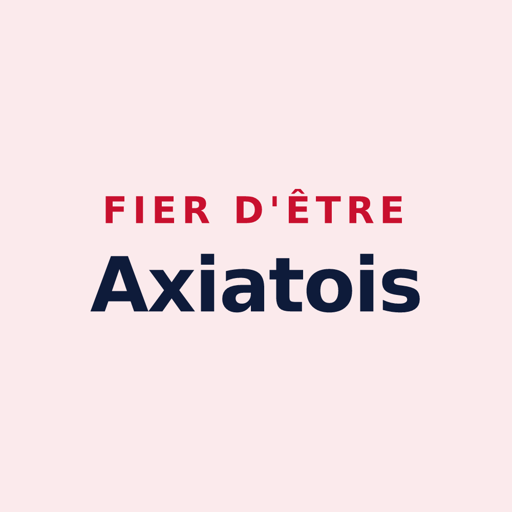 Magnet « Fier d'être Axiatois » — design pour Axiat