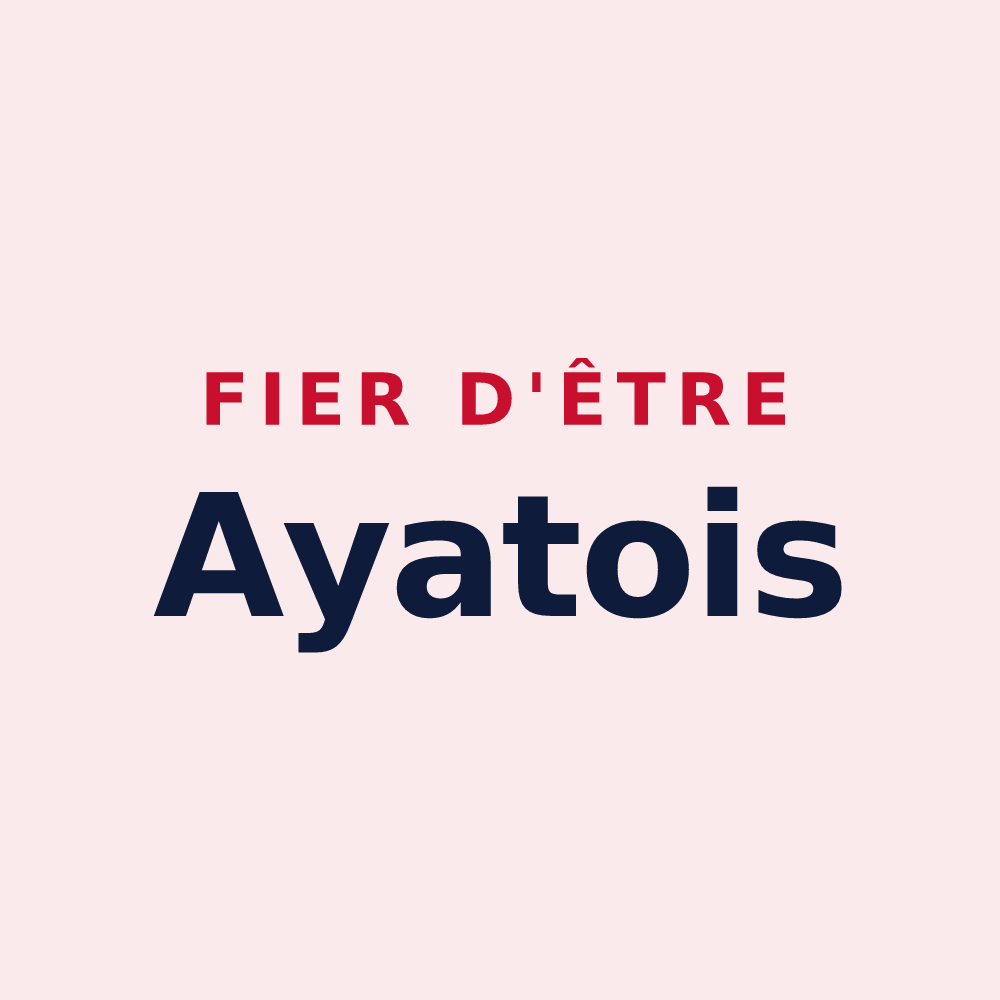 Magnet « Fier d'être Ayatois » — design pour Ayat-sur-Sioule