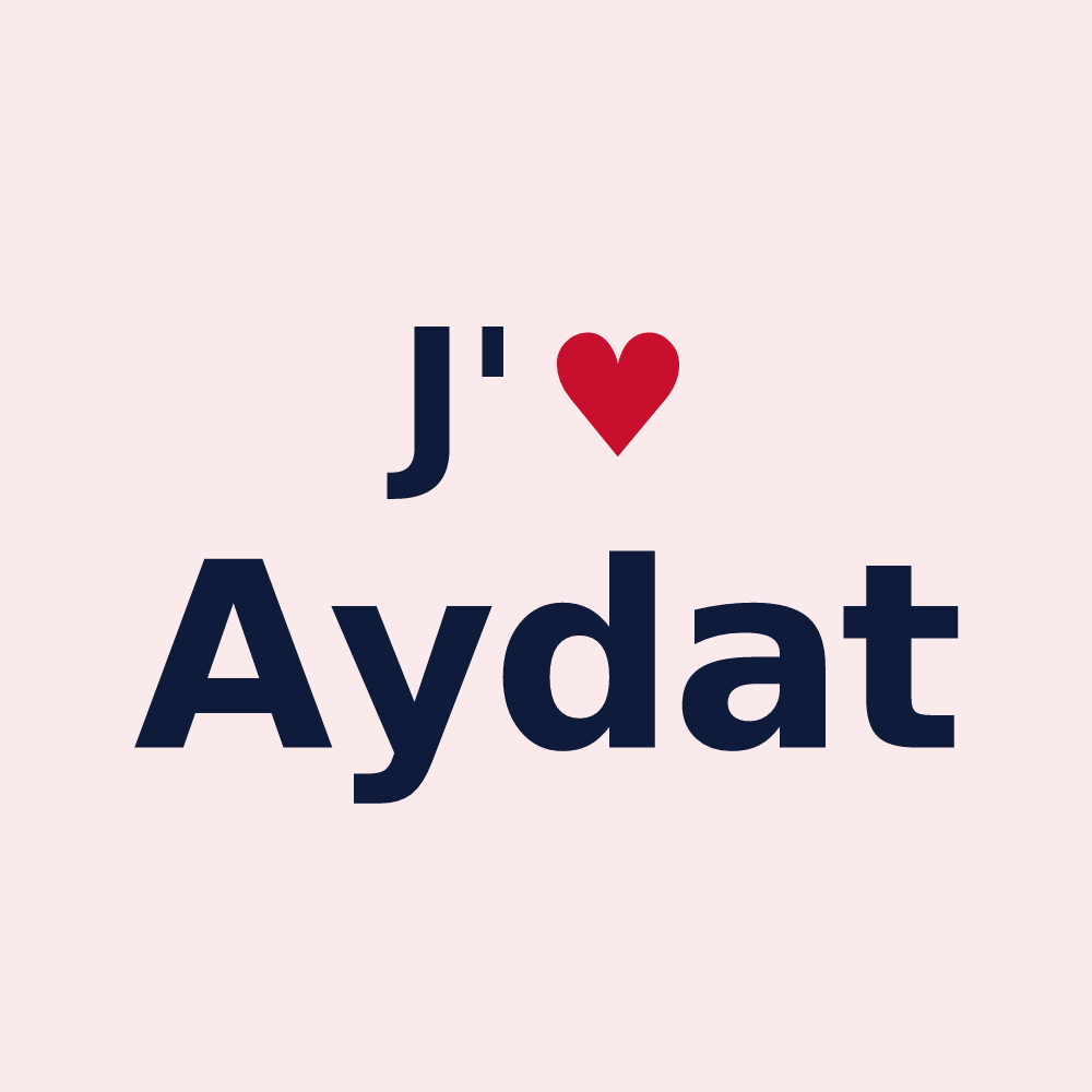 Magnet personnalisé Aydat — design J'aime Aydat