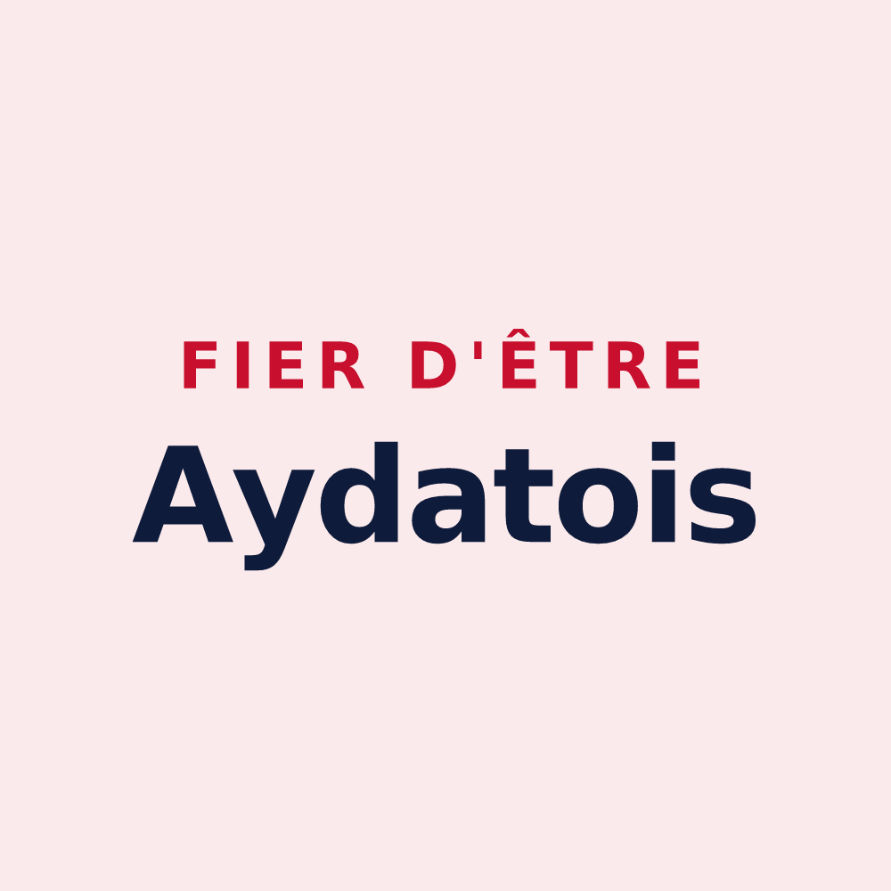 Magnet « Fier d'être Aydatois » — design pour Aydat