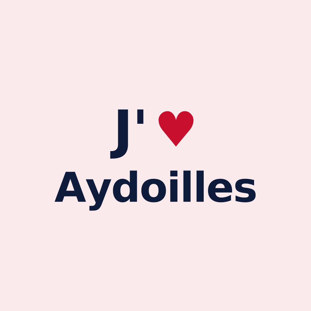 Magnet personnalisé Aydoilles — design J'aime Aydoilles