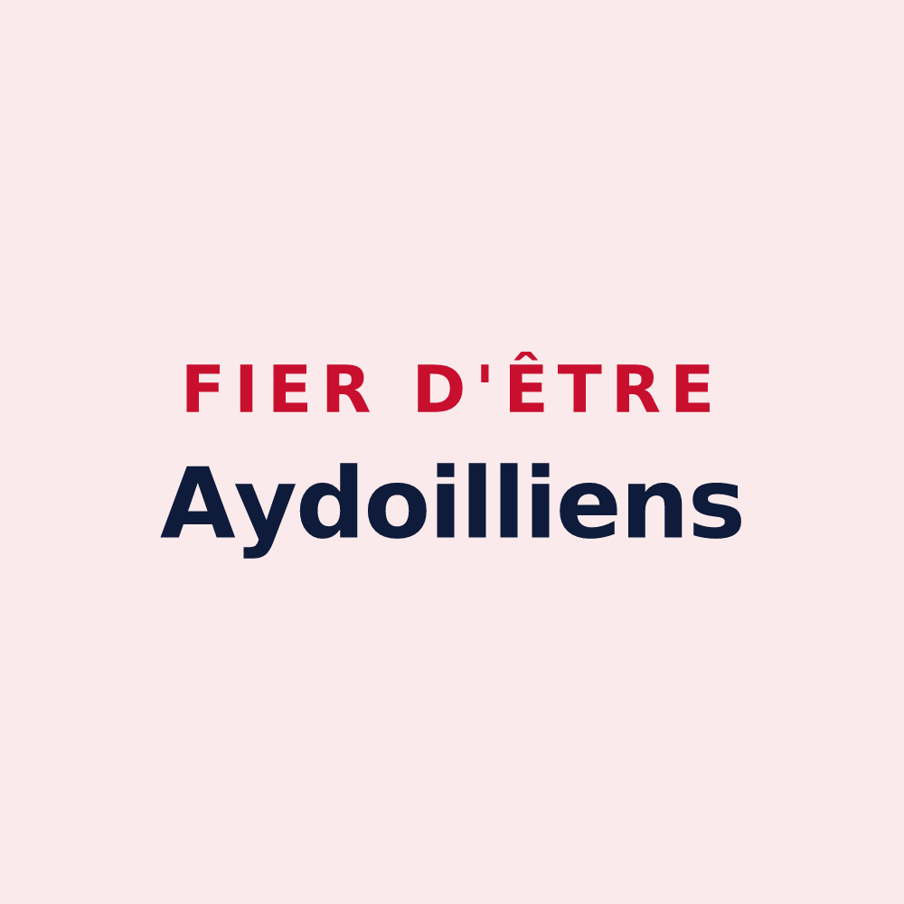 Magnet « Fier d'être Aydoilliens » — design pour Aydoilles
