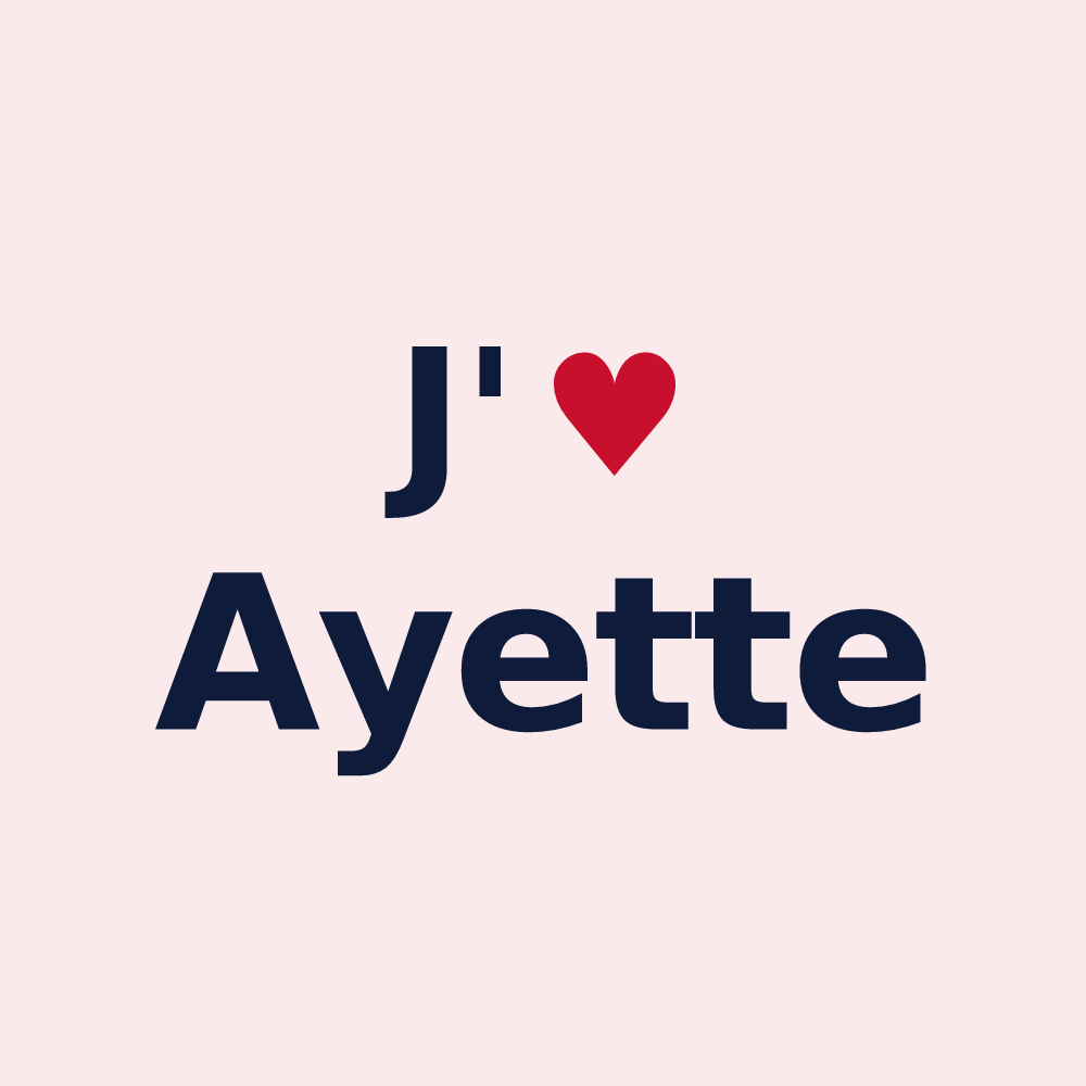 Magnet personnalisé Ayette — design J'aime Ayette