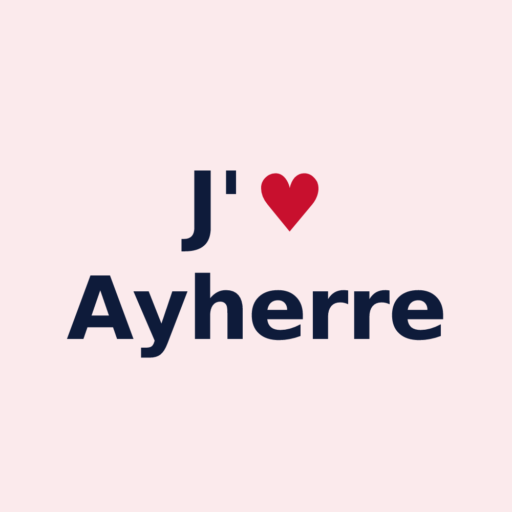 Magnet personnalisé Ayherre — design J'aime Ayherre
