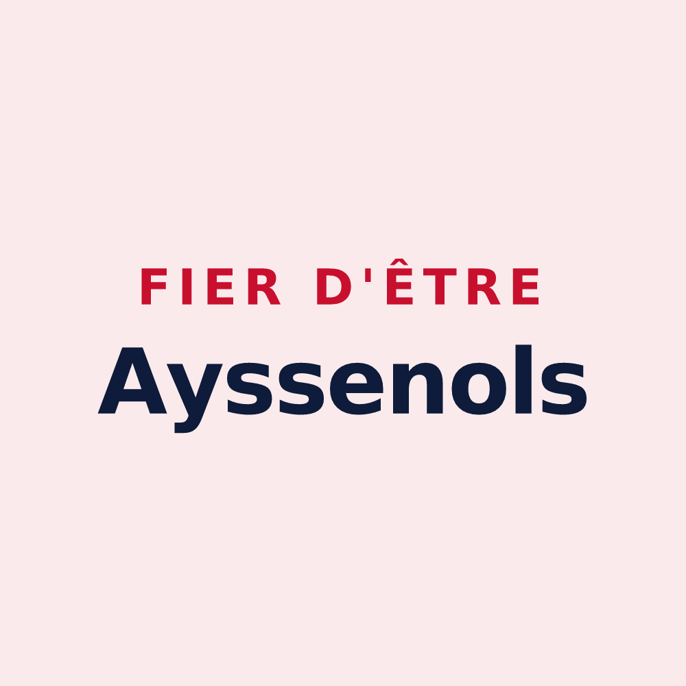 Magnet « Fier d'être Ayssenols » — design pour Ayssènes