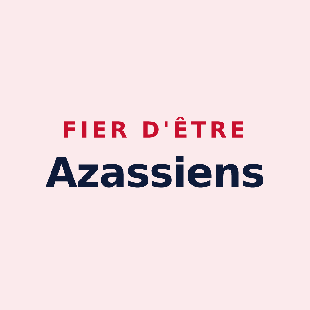 Magnet « Fier d'être Azassiens » — design pour Azas