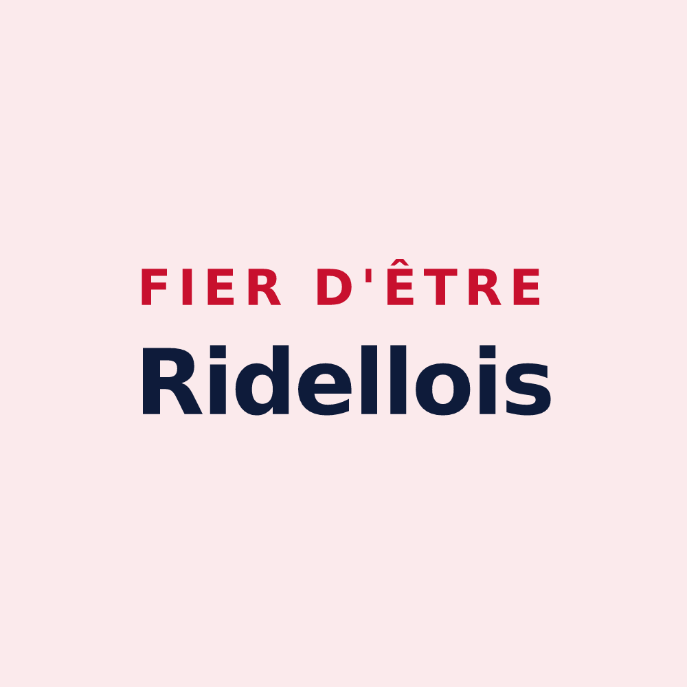 Magnet « Fier d'être Ridellois » — design pour Azay-le-Rideau