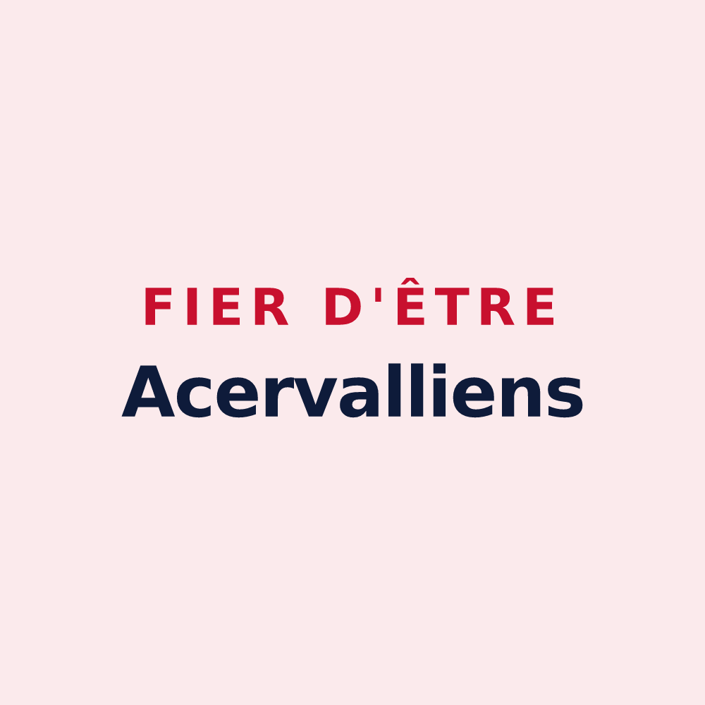 Magnet « Fier d'être Acervalliens » — design pour Azerailles