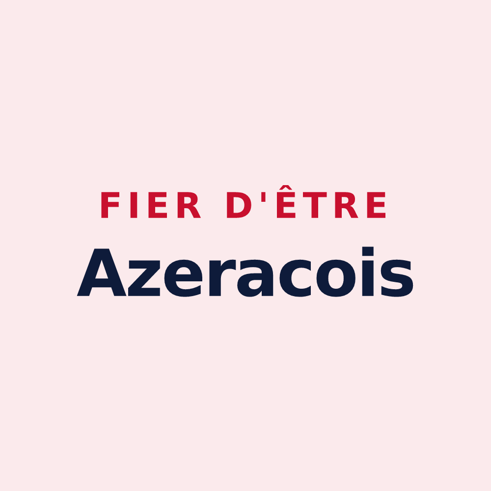Magnet « Fier d'être Azeracois » — design pour Azerat
