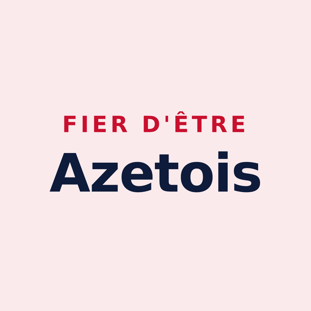 Magnet « Fier d'être Azetois » — design pour Azet