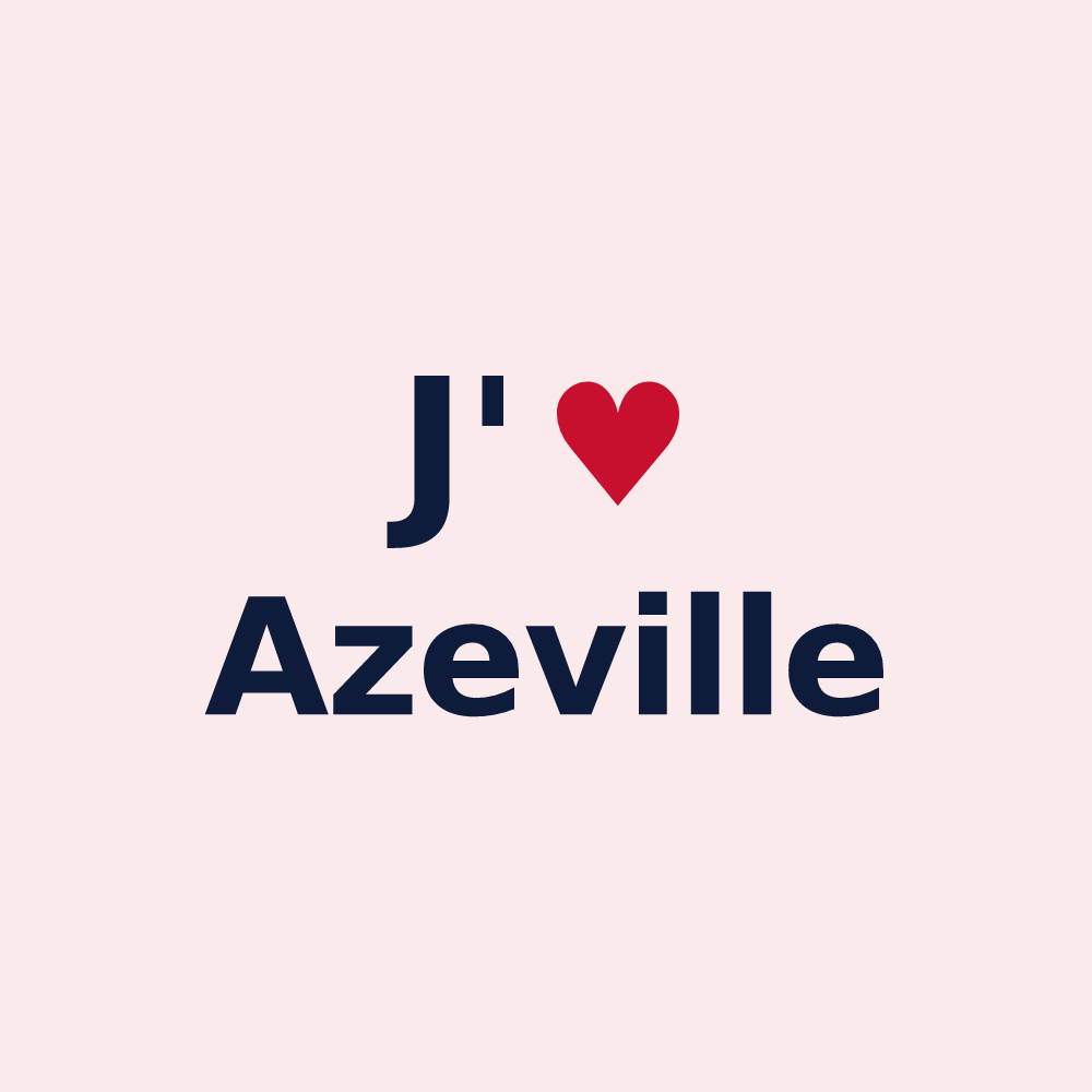 Magnet personnalisé Azeville — design J'aime Azeville