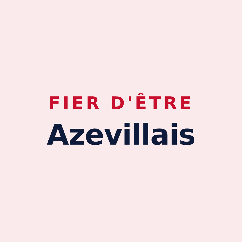 Magnet « Fier d'être Azevillais » — design pour Azeville