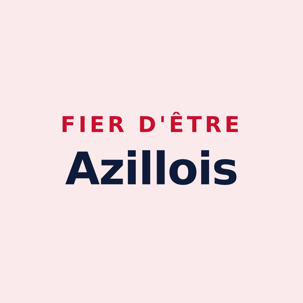 Magnet « Fier d'être Azillois » — design pour Azille