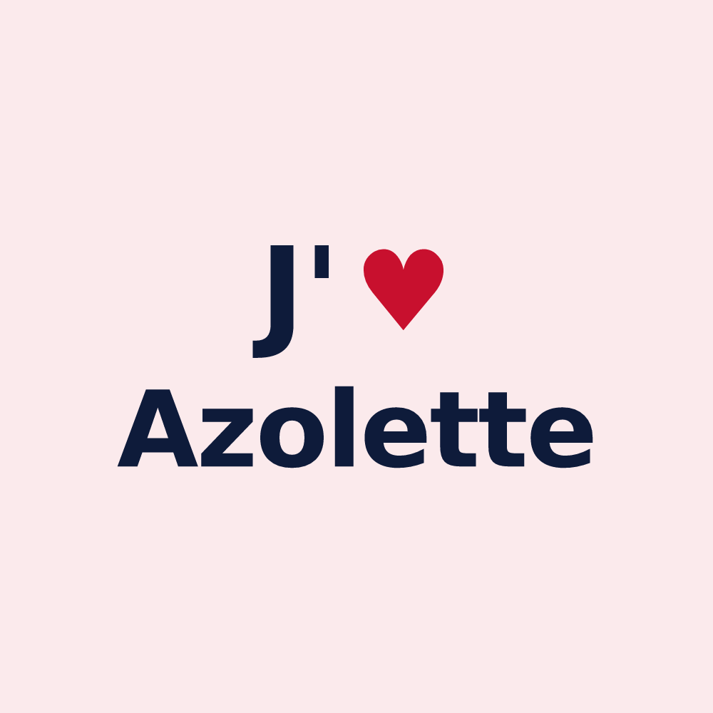 Magnet personnalisé Azolette — design J'aime Azolette