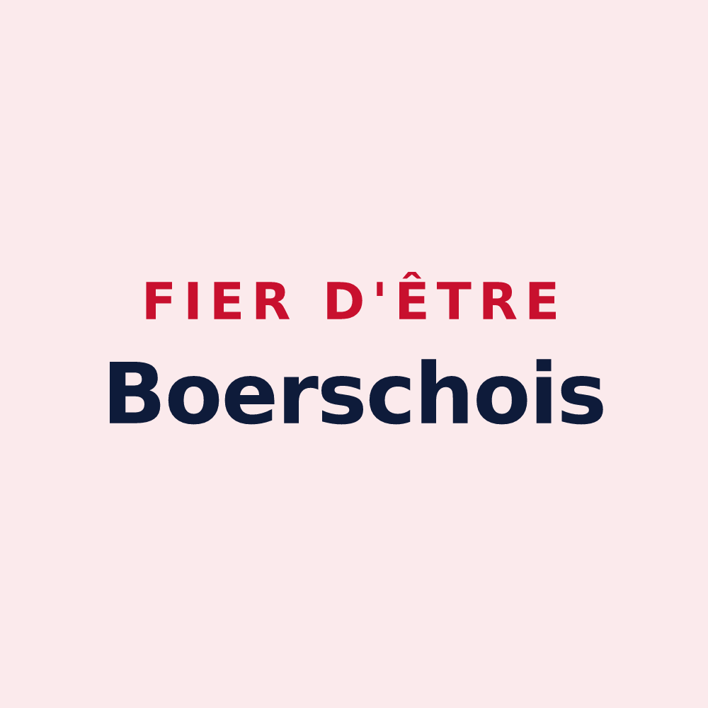 Magnet « Fier d'être Boerschois » — design pour Bœrsch