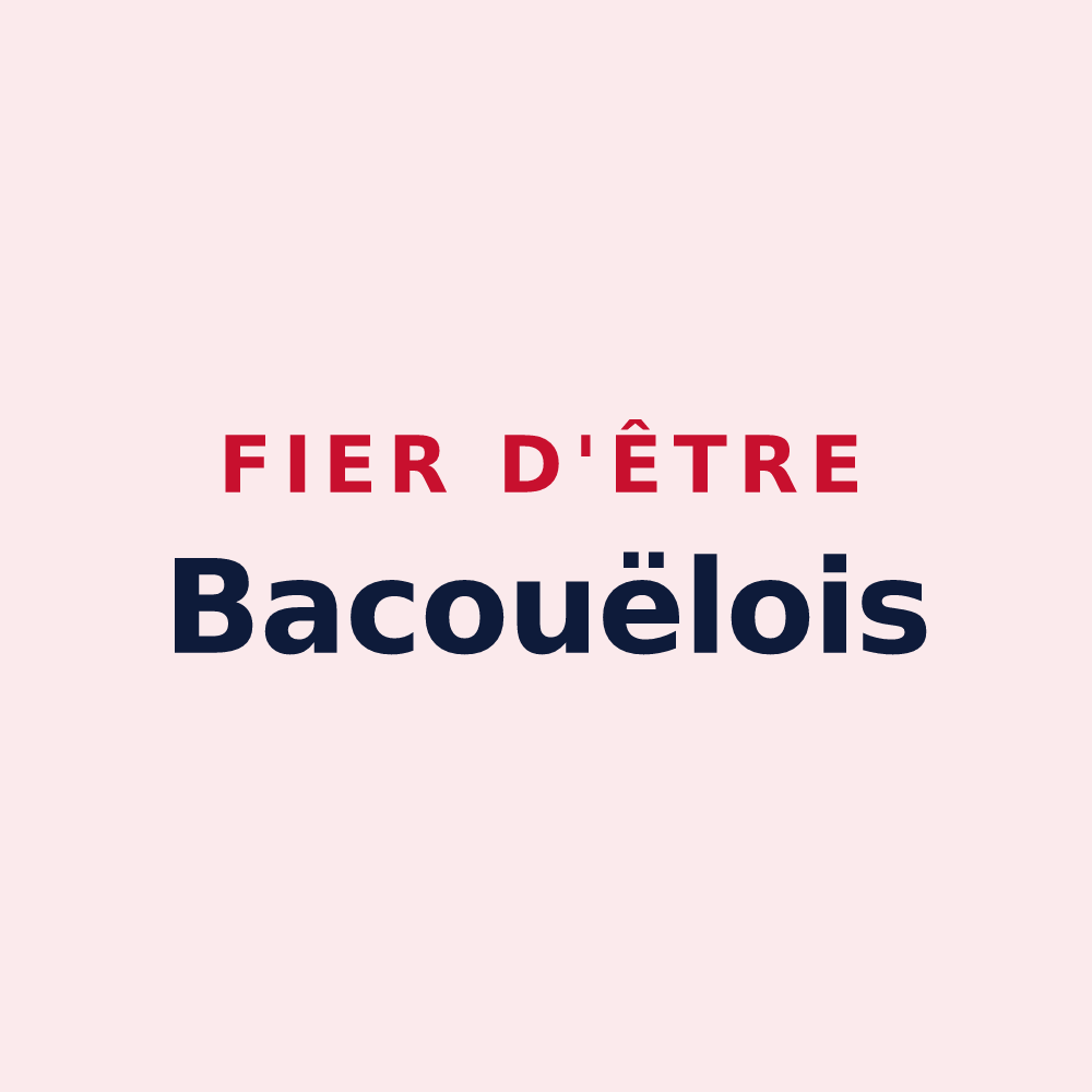 Magnet « Fier d'être Bacouëlois » — design pour Bacouël