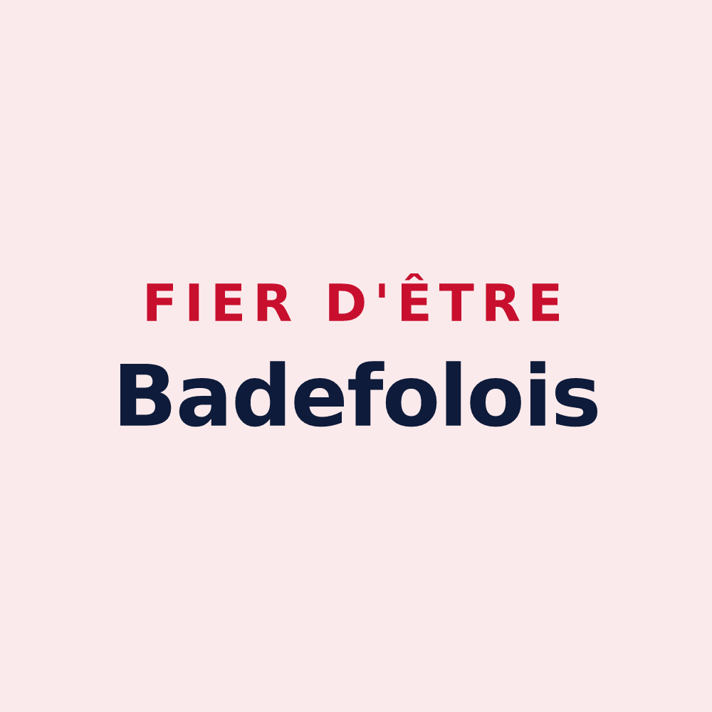 Magnet « Fier d'être Badefolois » — design pour Badefols-sur-Dordogne