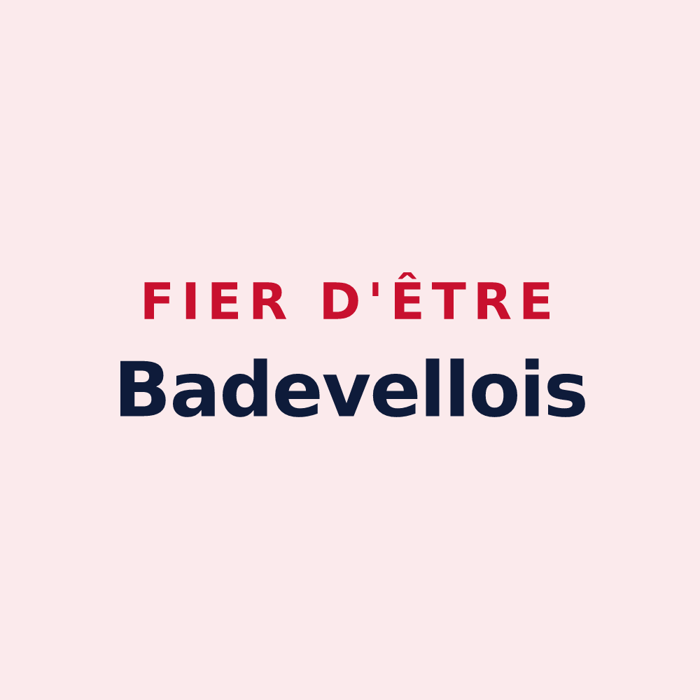 Magnet « Fier d'être Badevellois » — design pour Badevel