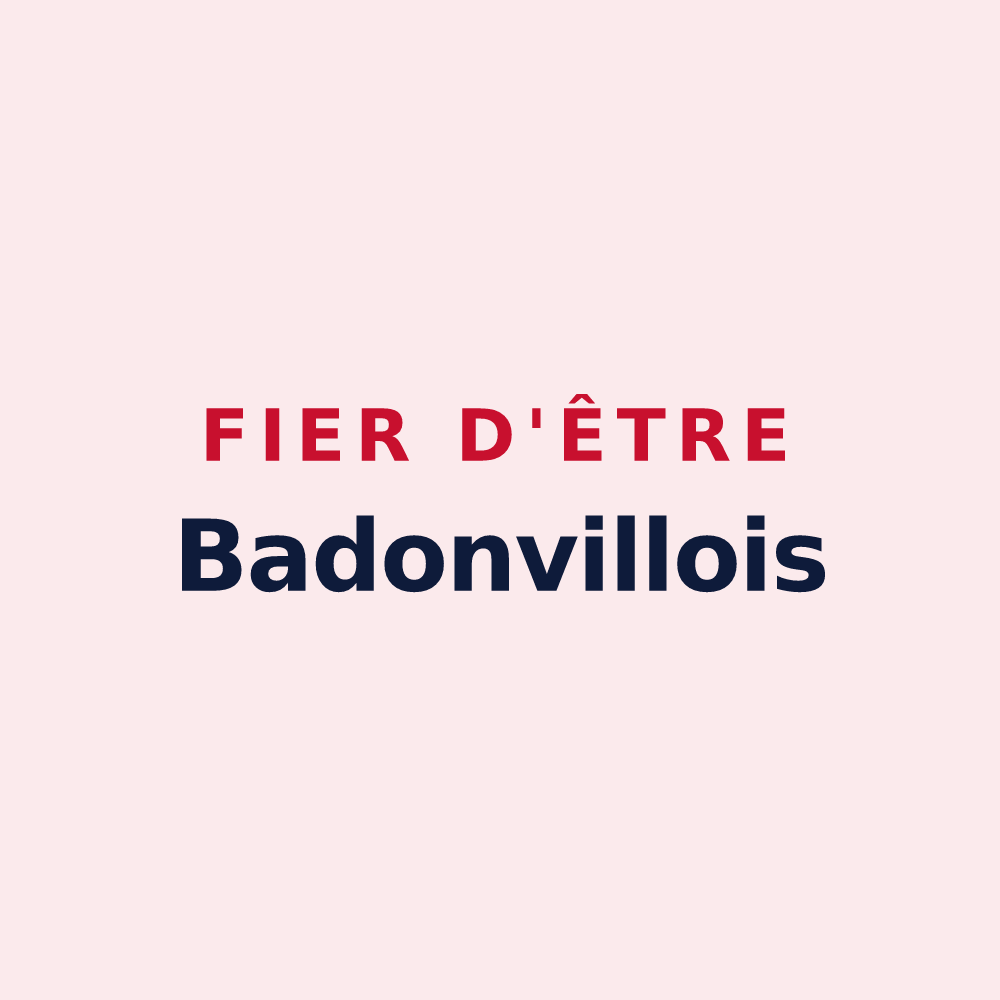 Magnet « Fier d'être Badonvillois » — design pour Badonviller