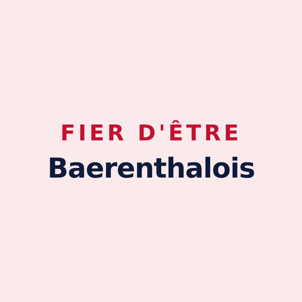 Magnet « Fier d'être Baerenthalois » — design pour Baerenthal