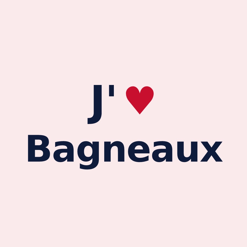 Magnet personnalisé Bagneaux — design J'aime Bagneaux