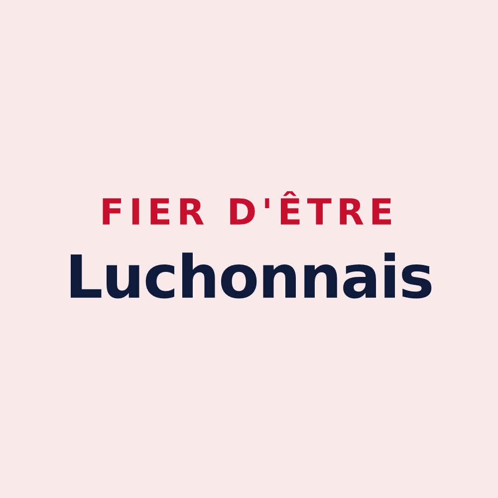 Magnet « Fier d'être Luchonnais » — design pour Bagnères-de-Luchon