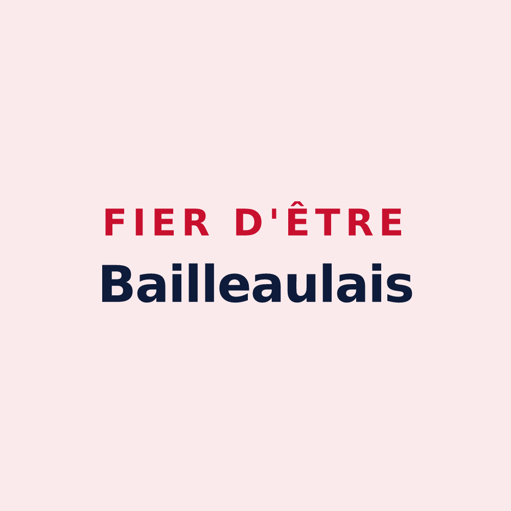 Magnet « Fier d'être Bailleaulais » — design pour Bailleau-le-Pin